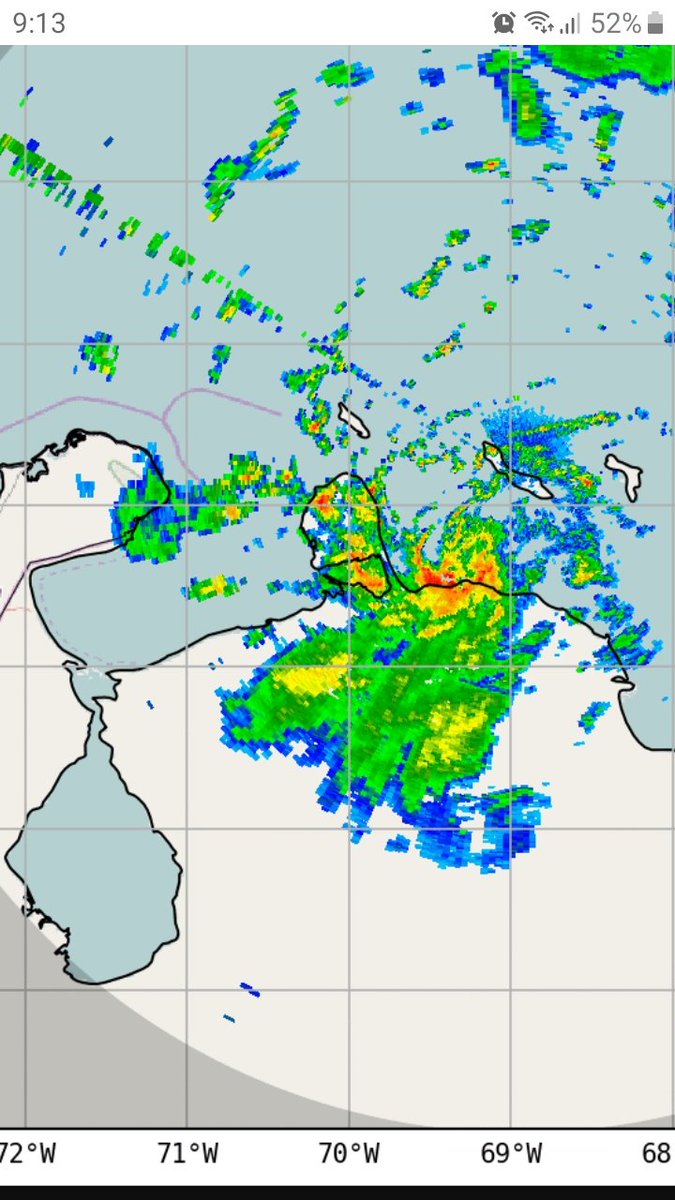 MeteoZulia's tweet photo. ⚠️🚨#Actualización #CondicionesDelTiempo en #Venezuela #06Oct2022 2100 HLV
Más de 300 rayos han caído a tierra al E de Coro, con #Lluvias fuertes a intensas, producidas por un nucleo convectivo Meso escala, posiblemente ráfagas de viento, cerca donde está el centro de #PCT13 https://t.co/b76nEa7vHN