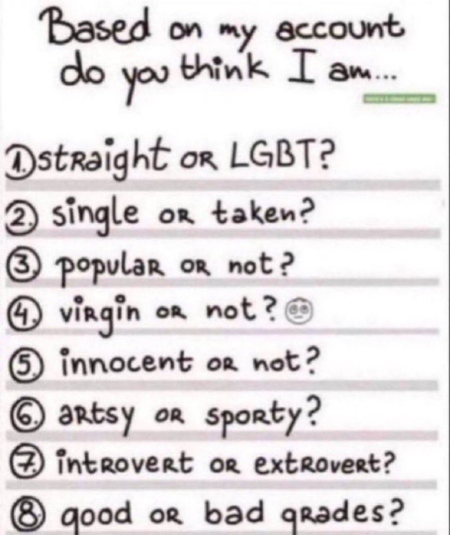 AlbumThorn's tweet photo. you all should know the answer to every single one of them with complete accuracy or else I’m unmooting/j https://t.co/J0vndMyUGv