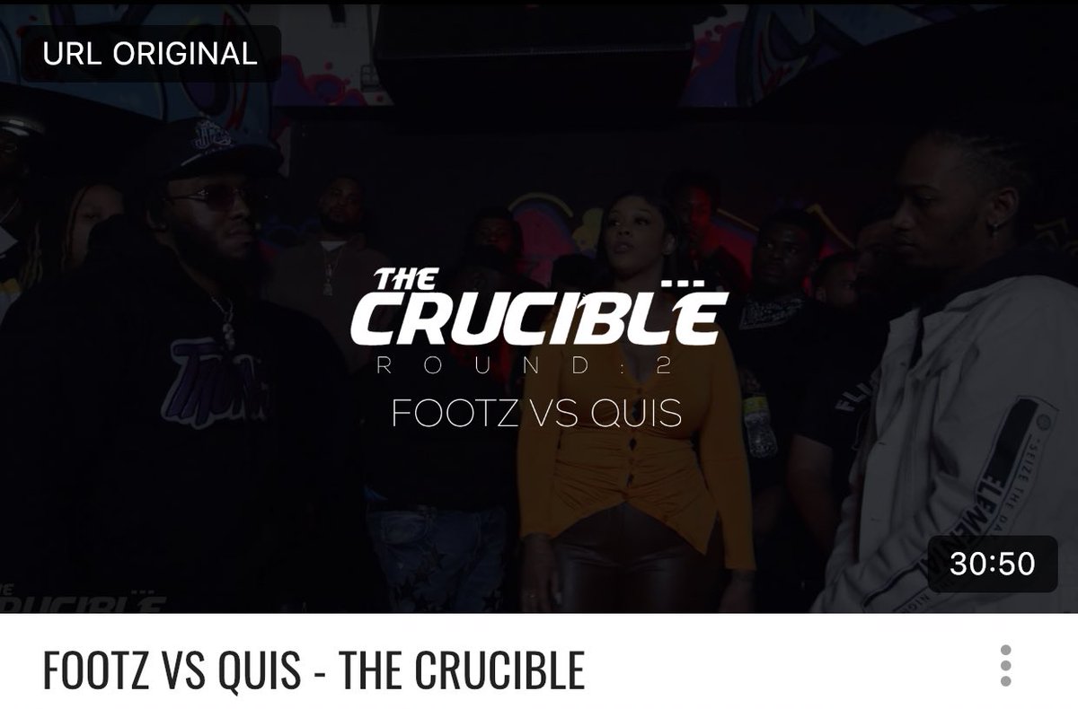 HouseofColors_'s tweet photo. URL releases Footz vs Quis from The Crucible: Round 2 on their URLTV app. @urltv @RuinYourDayNow @blaqmarketmedia @JB_urltv #HouseofColors #URLTV #BattleRap #hiphop #Footz #Quis #TheCrucible #news #media
@whoisfootz @PlotSwitch https://t.co/QWMtTBGPxU