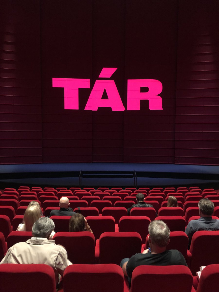 At the Academy Museum of Motion Pictures for ⁦@tarmovie⁩ and the anticipation is palpable. (Or maybe that’s just me.) #TAR