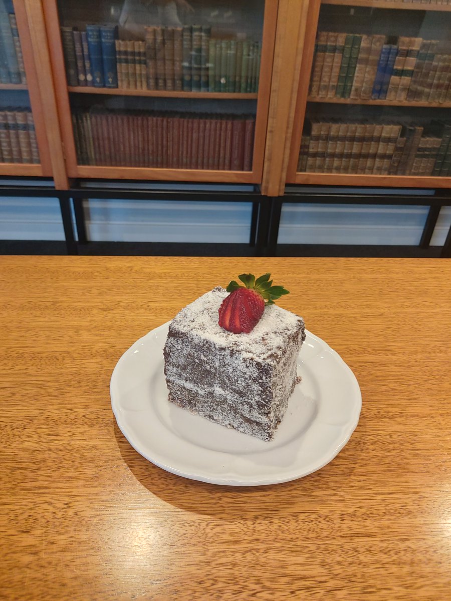 monashunilib's tweet image. Our Digitisation and Collection Management team enjoyed their freshly baked lamington and angel cake while watching the Historical Desserts and Discussion yesterday #BakeMonash #TheGreatRareBooksBakeOff
