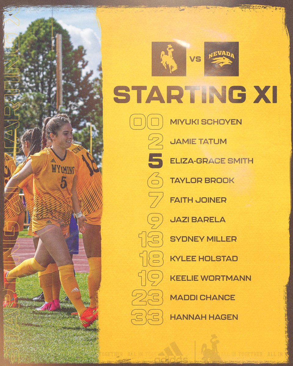 wyosoccer's tweet photo. The starting 1️⃣1️⃣

Ready to go in Reno 🤠⚽️ https://t.co/RrSWF4vRwW