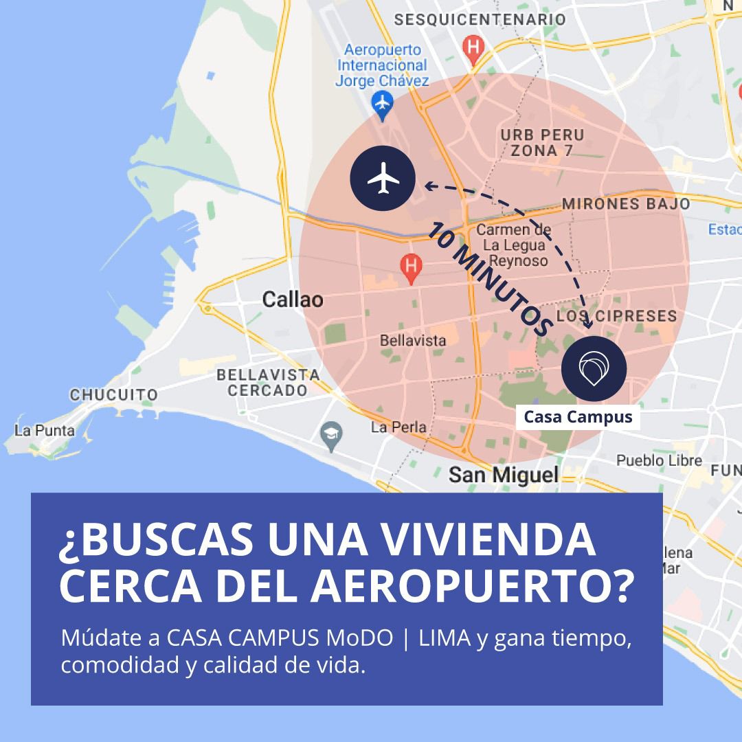 ¿Necesitas un depa cerca al aeropuerto Jorge Chávez✈️? Múdate a Casa Campus MoDO Lima y gana tiempo y comodidad.
Lindas habitaciones en depa compartido y totalmente amoblado. Además de los mejores espacios comunes hechos para ti.📲Envíanos un mensaje #coliving #alquilertemporal