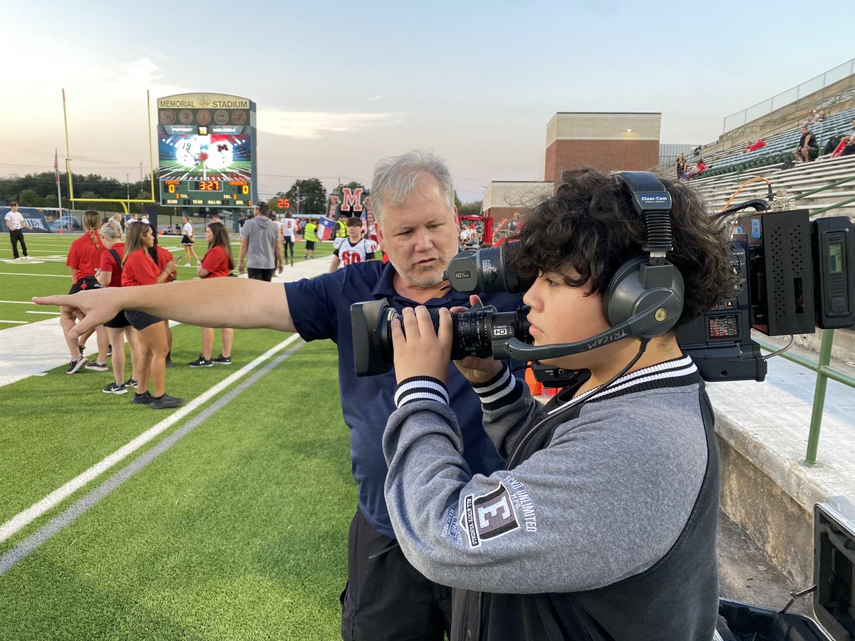 mrkramen's tweet photo. Road trip to Mesquite for Cardinal Football livestream crew. Flyin’ on their own tonight!!! https://t.co/RyfEHBTUFg