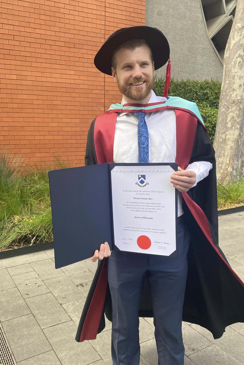 m_rice2's tweet photo. Amazing feeling being able to celebrate 4.5 years of work yesterday.  An achievement that was only possible due to the continual support of family, friends, supervisors and members of the @RossjohnLab https://t.co/mUDH60USUx