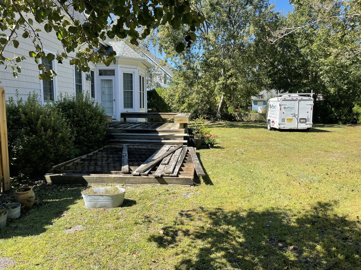 OnPointPMC's tweet image. Dropped off the trailer in preparation for next weeks deck build..