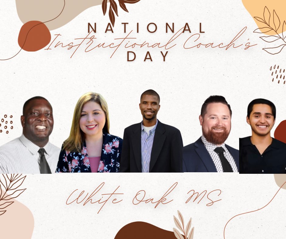 WhiteOak_MS's tweet photo. We couldn’t do it without these incredible people! #instructionalcoachesday #ncisd https://t.co/0II7FneNl7
