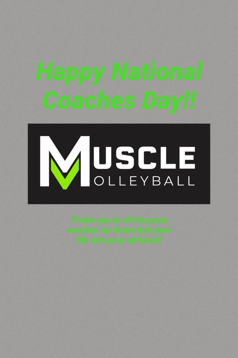 musclevb's tweet photo. Thanks Coaches for all you do for your athletes and teams! 💪🏼🏐 https://t.co/ozQoXOfAp3