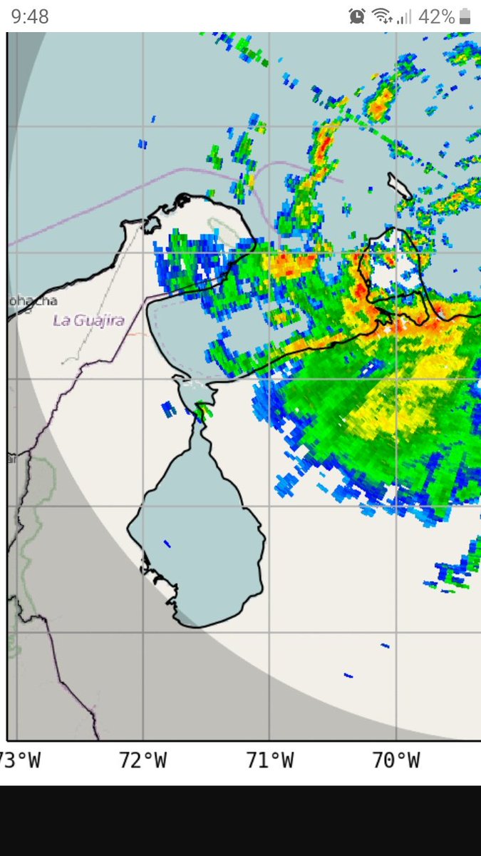 MeteoZulia's tweet photo. ⚠️🚨#Actualización #CondicionesDelTiempo #Zulia #06Oct2022 2200 HLV a esta hora reinician las #Lluvias de variada intensidad sobre #Maracaibo con actividad eléctrica https://t.co/Iv7lKO5PdH