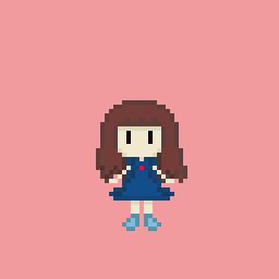 Hab mich noch mal an was versucht. Finde es gar nicht mal so schlecht für den Anfang, nur Schattierungen kriege ich nicht hin. :( 

#pixelart #Chibi #cute