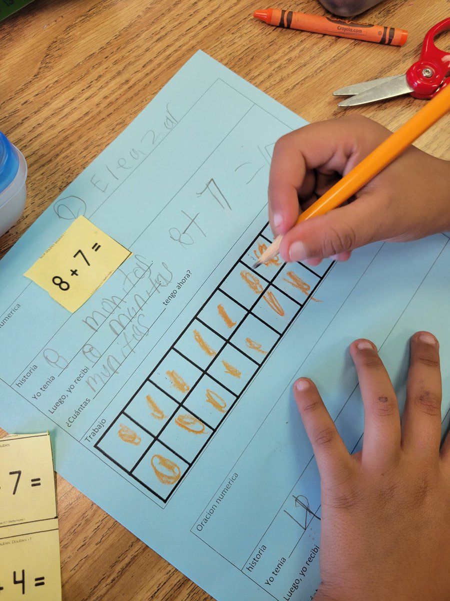 jenndest28's tweet image. Loved the independent work I saw in Mrs. Moreno's 1st grade class today! 
#neardoubles #pisdmathchat