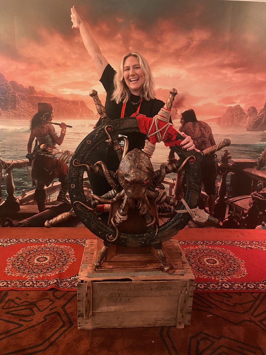 We out here at #PAXAUS with Skull &amp; Bones ☠️

Feat. <a href="/AshMakesStuff/">bladesmith ash (ominous aura) 🍉</a> ‘s amazing wheel