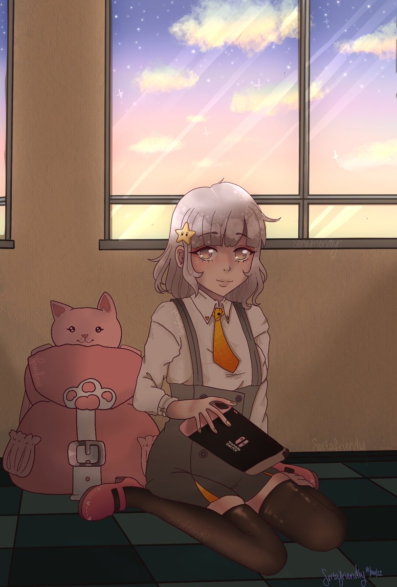 SortaFriendly's tweet photo. I’m in an 18+ Danganronpa RP server — so since I muse as Chiaki, I decided to draw her in the uniform :3
#chiakinanami #danganronpa #DanganronpaRp #SDR2 #SHSLGamer #SortafriendlyArt https://t.co/0SKLIWORqN