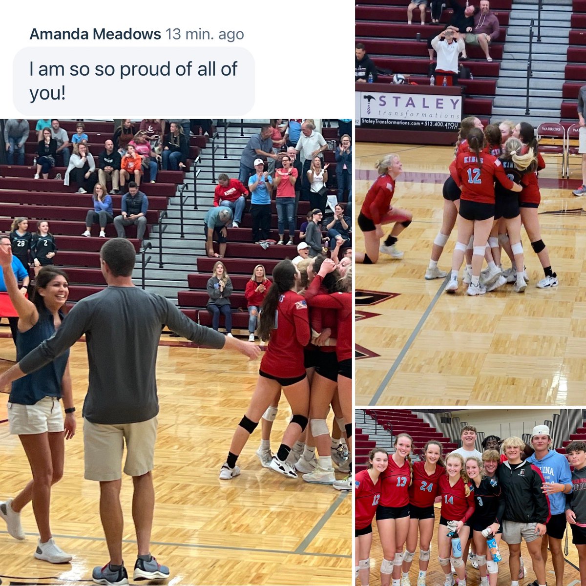 AND THE CROWD GOES WILD! Kings sweeps Lebanon! We know there are lots of things you could have done on a Thursday night—thank you to friends, families, teachers and everyone who jammed the stands to cheer for us tonight. <a href="/Kings_Schools/">Kings Local Schools</a> <a href="/kingsathletics/">Kings Athletic Department</a>