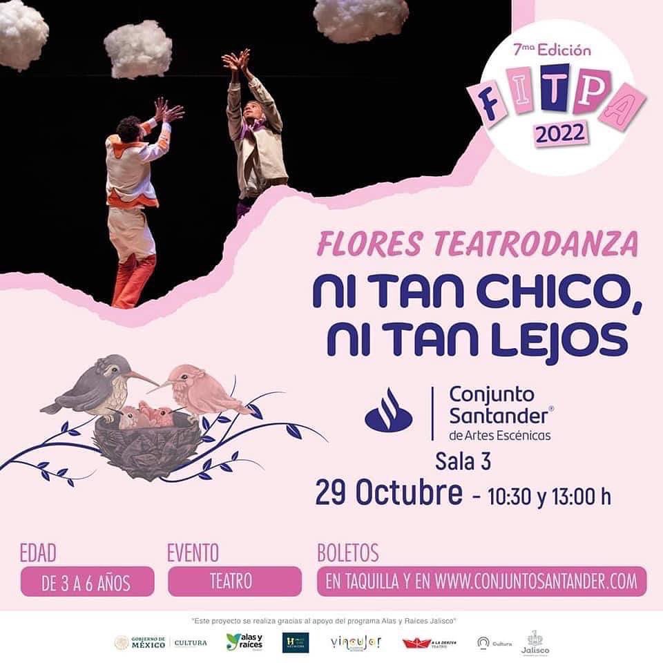 GdlTiempo's tweet photo. #TEATROINFANTIL
¡Desde Xalapa llega a #Guadalajara @flores_danza con un espectáculo para niñas y niños de 3 a 6 años en el marco del #FITPA de @ALADERIVATEATRO en @ConjSantander
Boletos: https://t.co/8JBGX0WOwi
Día: 29 octubre
Horario: 10:30 y 13:00 hrs.
Duración: 35 minutos https://t.co/9SkgLbV7wU