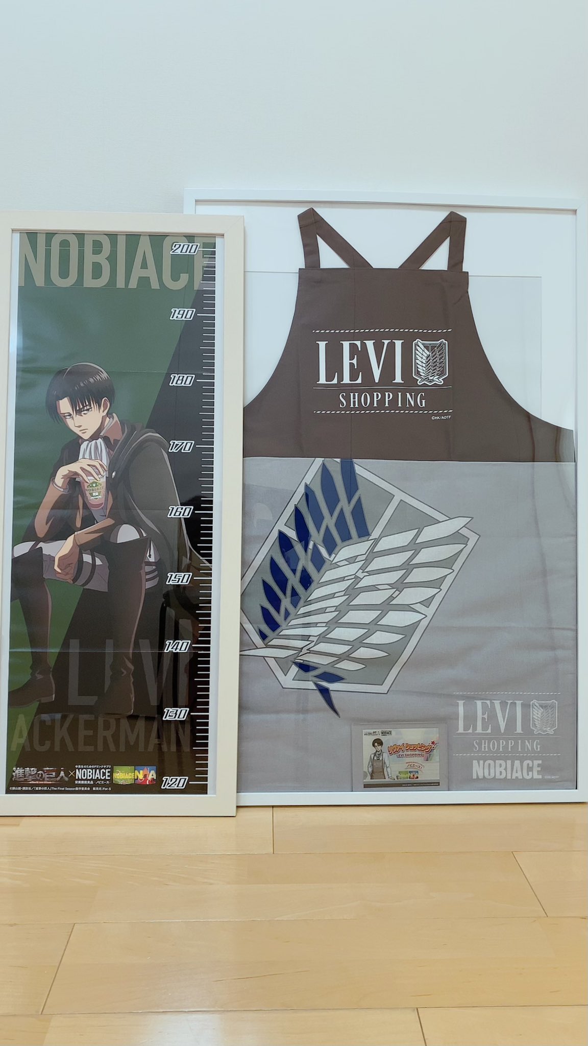 進撃の巨人 ノビエース オリジナル身長計 リヴァイ 2種セット 進撃の