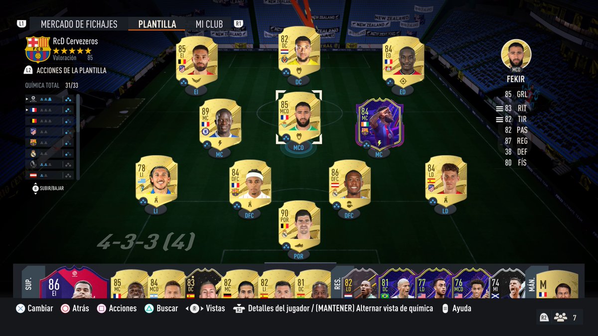 Mi equipo pa FUT Champions