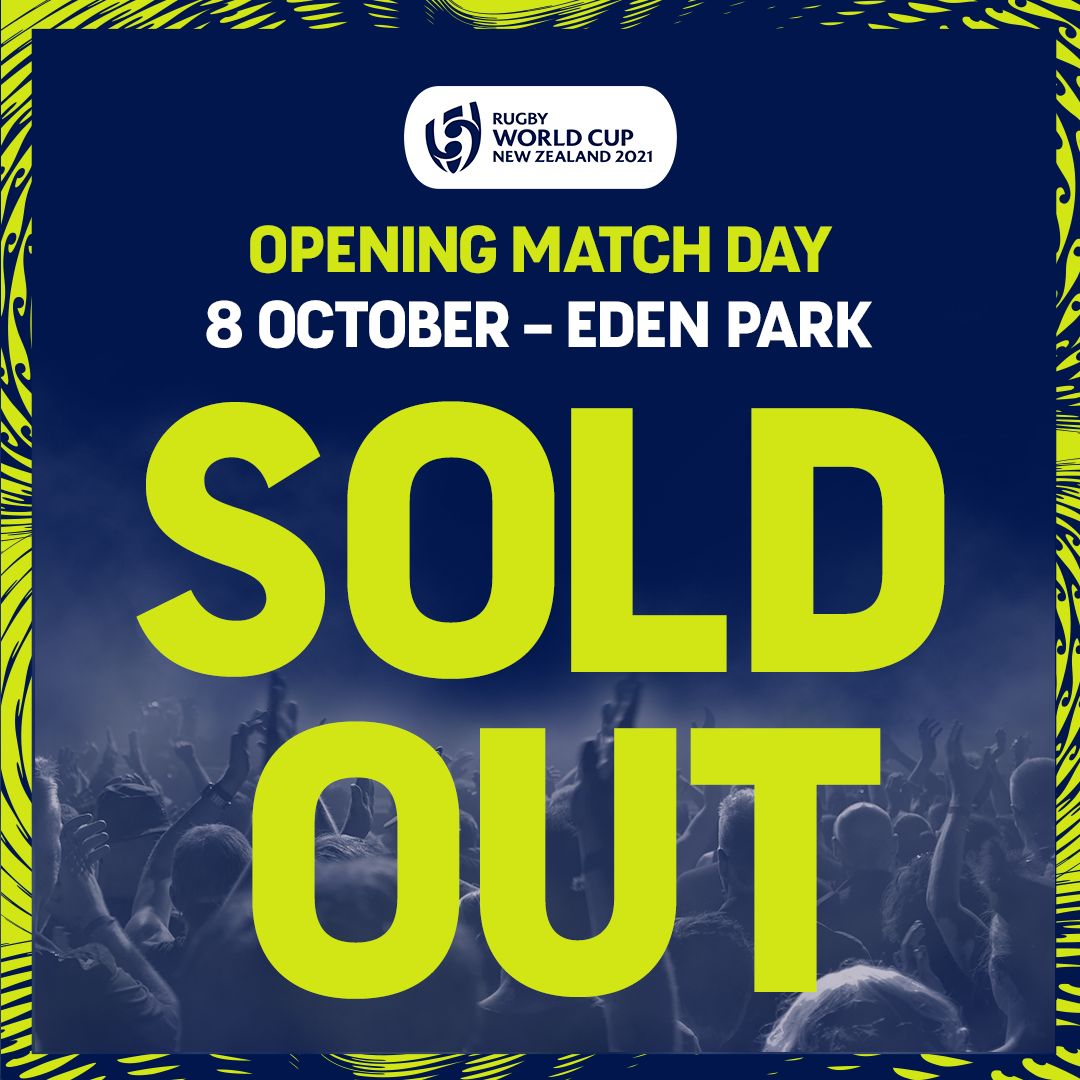Sold. Out! 

We are breaking records and making history at Eden Park this weekend 🏉 

#RWC2021