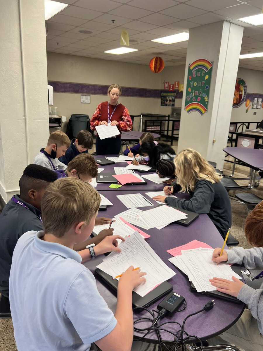 AmyStrite's tweet photo. When your ELA Ts collaborate with your GT specialist and LMS…magical small group stations happen! These @barretjcps Ss used pre-reading Notice &amp; Wonders to get ready for their new novel &amp; used #ALM strategies for the win! This was a collaboration exemplar! Go Team! #TheBarretWay https://t.co/vXjgMgRI6m