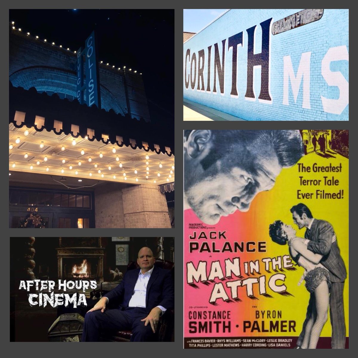 Catch After Hours Cinema on the big screen at the historic Corinth Coliseum Theatre this Monday at 7:00 pm! #horrorhost #corinthms <a href="/Pamela_Sutch/">Pamela Sutch</a> <a href="/QueenMalvolia/">Malvolia</a> <a href="/TheSheriDavis/">Sheri Davis</a> <a href="/ergreen919/">Erica Green</a>