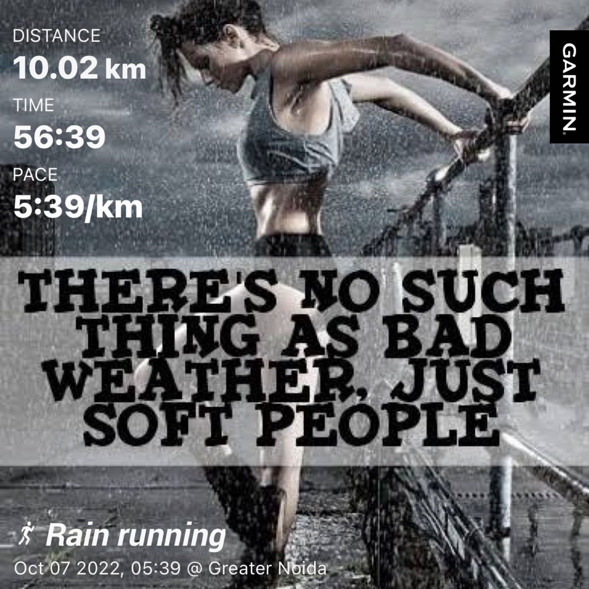 jaspalsinghjas's tweet photo. #beatyesterday #garmin #running #rain #rainrunning @FitIndiaOff ………..I am loving it 😊 My PB for 10K https://t.co/MsBAVlJZXs