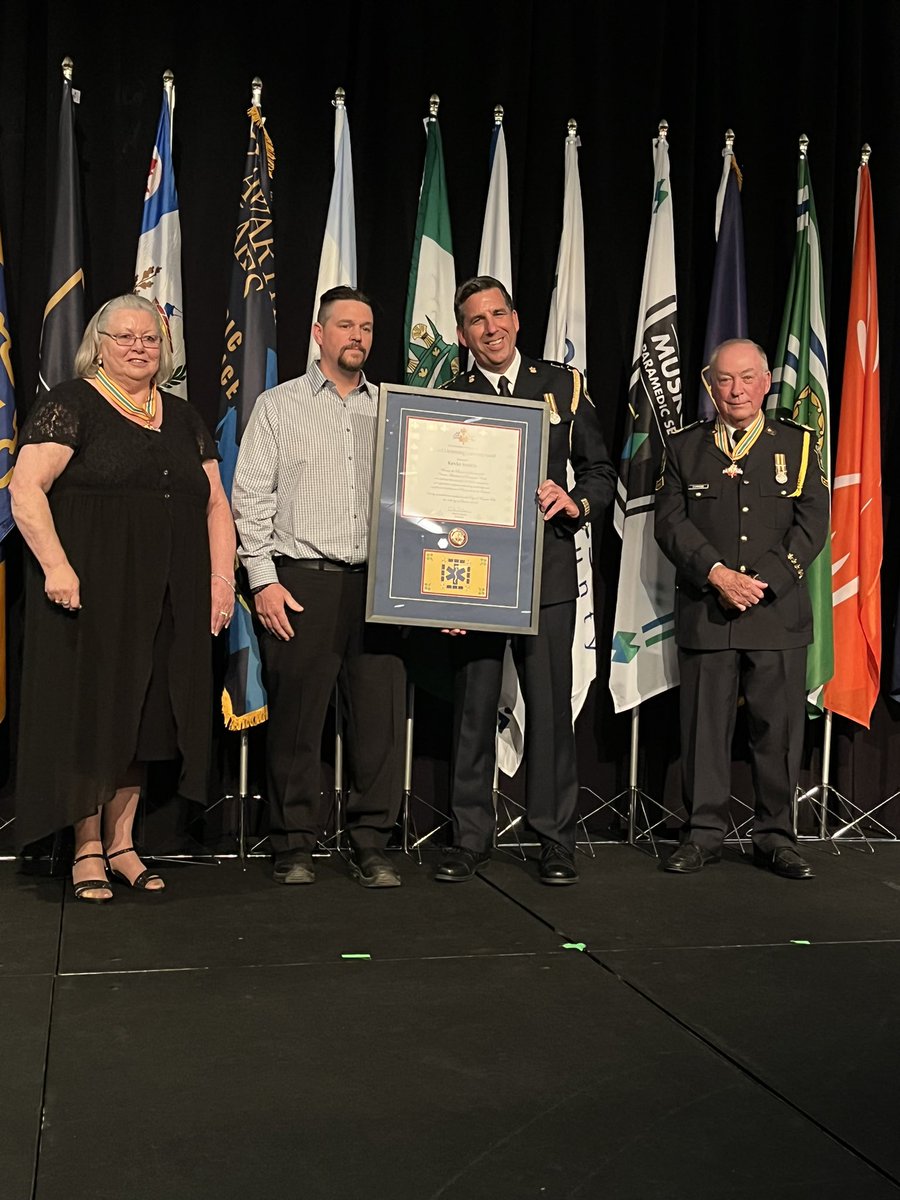 OAPCMedia's tweet photo. Our Richard J. Armstrong Leadership Award for outstanding leadership and significant contributions to EMS in Ontario is awarded to Shane Muir  (2021) &amp; Kevin Smith (2022) #OAPC2022 ) @NiagaraEMS @fallsviewcasino https://t.co/FJAjb9cist