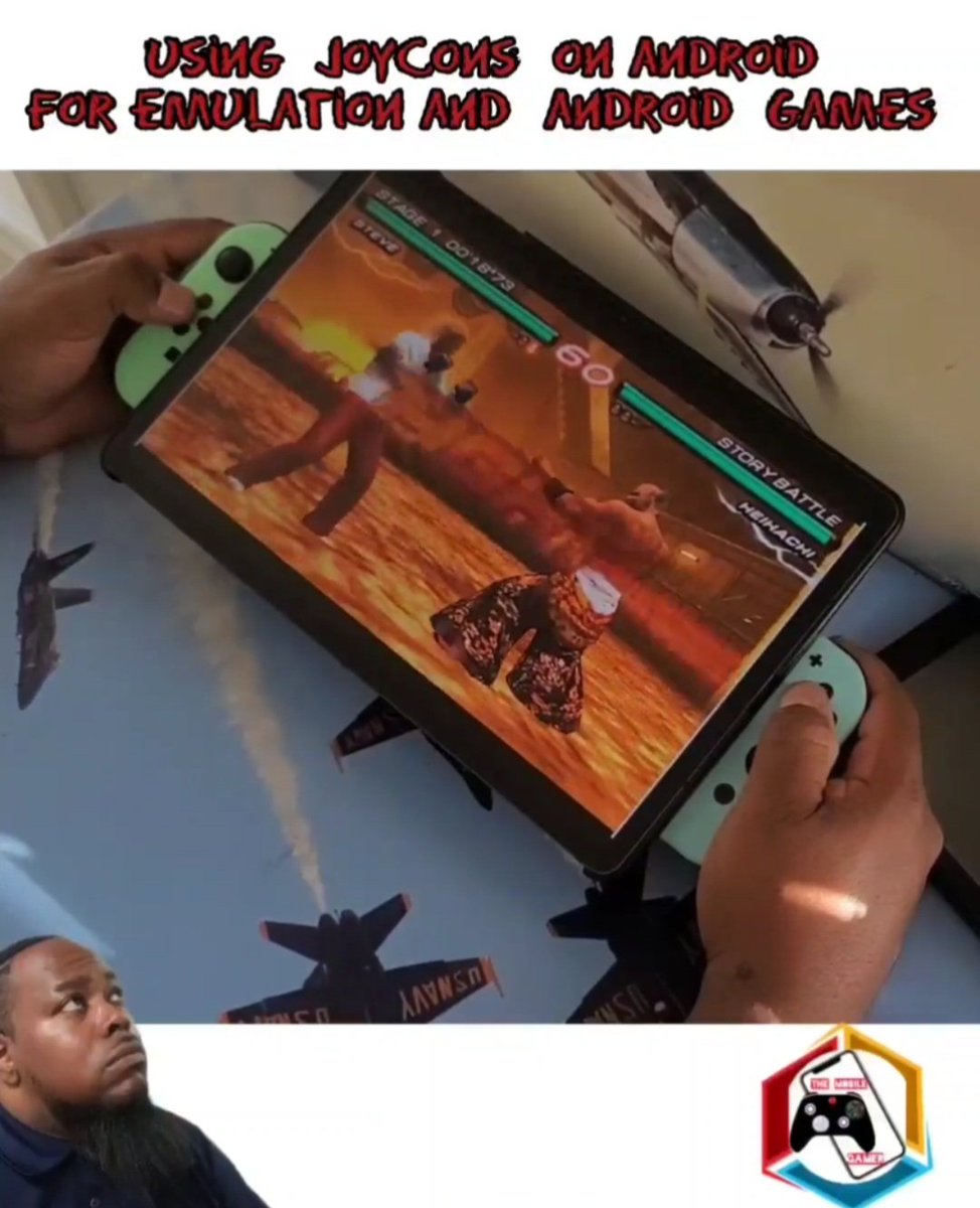 urbantechdaily's tweet photo. nintendo switch joycons with android tablet #android #tabs8plus #nintendo #amazing #gameready #gamer #gaming #cool #nitendoswitch #emulation #Sony #ppsspp #emulator https://t.co/p78v5KAPW7