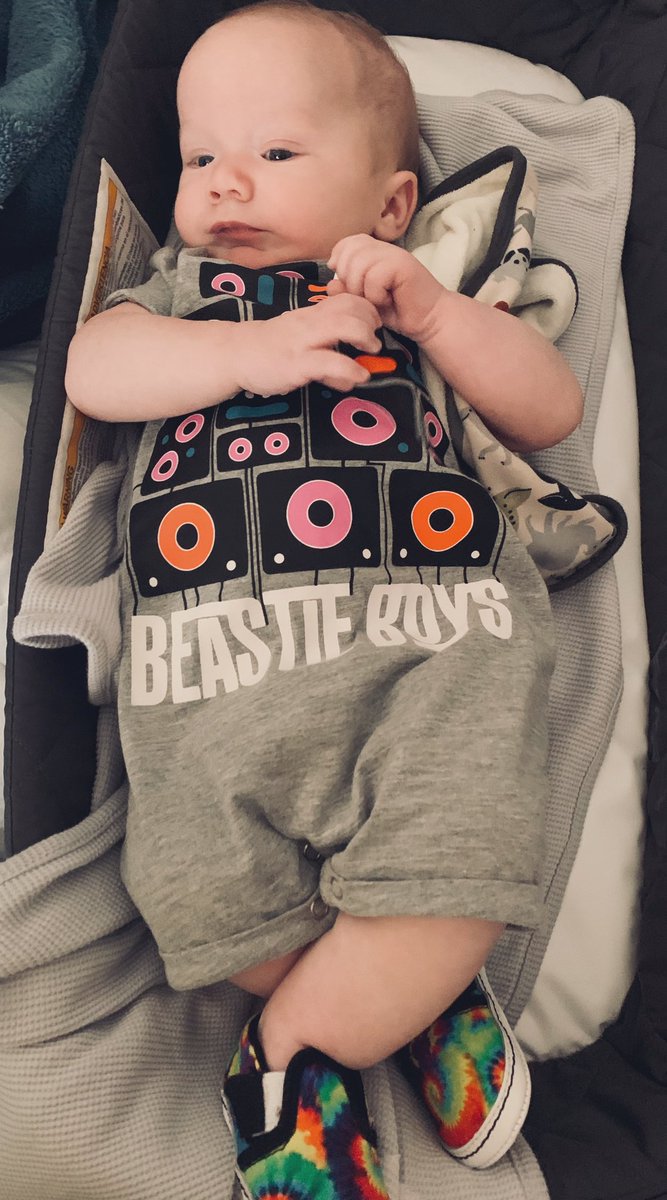 gypsy_poptart's tweet photo. A little big but we’re wearing it anyhow. @beastieboys @Vans https://t.co/cYlBlOS0ee