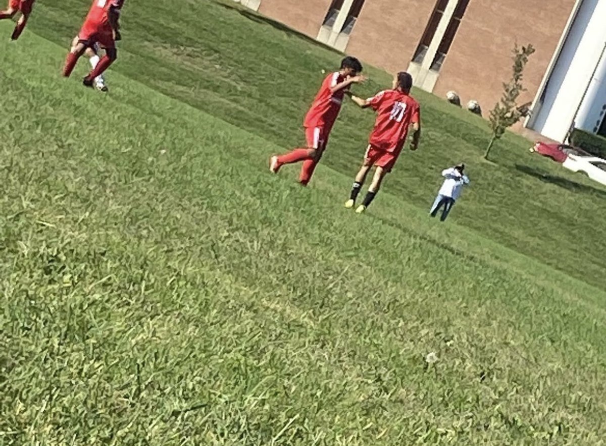 ChiefRedStorm's tweet photo. ⁦@EDMONDSONHS⁩ True spirit during Spirit Week! We won our first soccer game after 44 years of no program. #RedStormNation https://t.co/JR3PqNnrjX