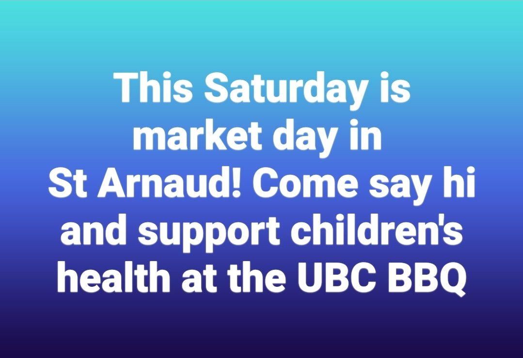 ubcvic's tweet photo. Almost time for the St Arnaud market! Will we see you there? #ubcvic #UBCBBQ https://t.co/rd9Jw236hv