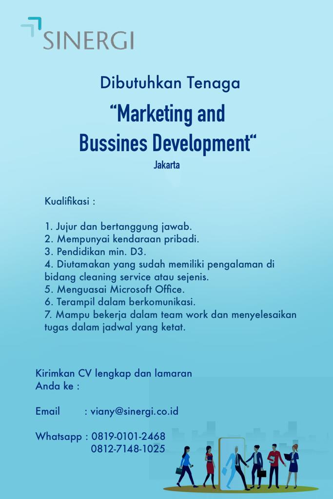 Sinergiintegra1's tweet photo. Dear, para pencari kerja. Kirimkan lamaran dan CV anda untuk posisi Marketing and Bussiness Development di perusahaan kami.
Kualifikasi bisa dilihat di bawah ini ya.
@kaskusloker @lokerdotid https://t.co/LqP5c3Cc6W