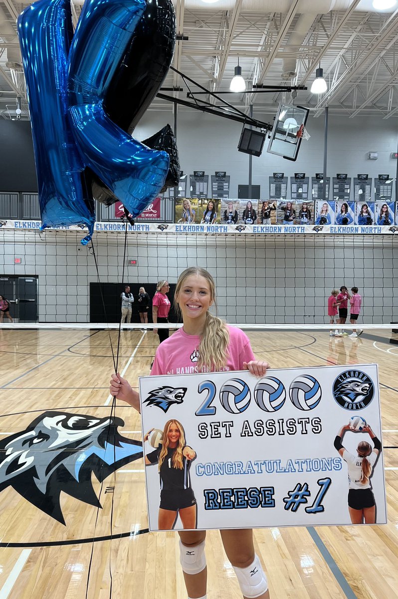 elknorth_vb's tweet image. Productive &amp;amp; fun 🏐 night at Elkhorn North:

Dig Pink 🎀 Night✅
Sweep of Elkhorn South✅
Celebrate 2 players w/ Milestones✅

Congrats to these two Juniors⤵️
@ReeseBooth_ 2️⃣0️⃣0️⃣0️⃣ set assists!

@hayleewolf_ 1️⃣0️⃣0️⃣0️⃣ digs!

Next up:EMC conference tourney on Saturday
#gowolves🐺🏐