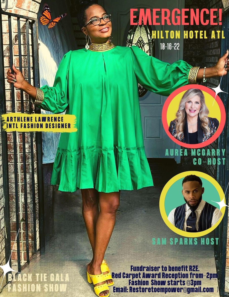 Atlanta Community+Glamorous Event + Purpose =  “Fashion For A Cause” This chic fundraiser ,in support of Restore to Empower, will raise funds for projects that focus on health, education, job creation and skill enhancement Tickets are NOW available HERE: bit.ly/3ydlEaR