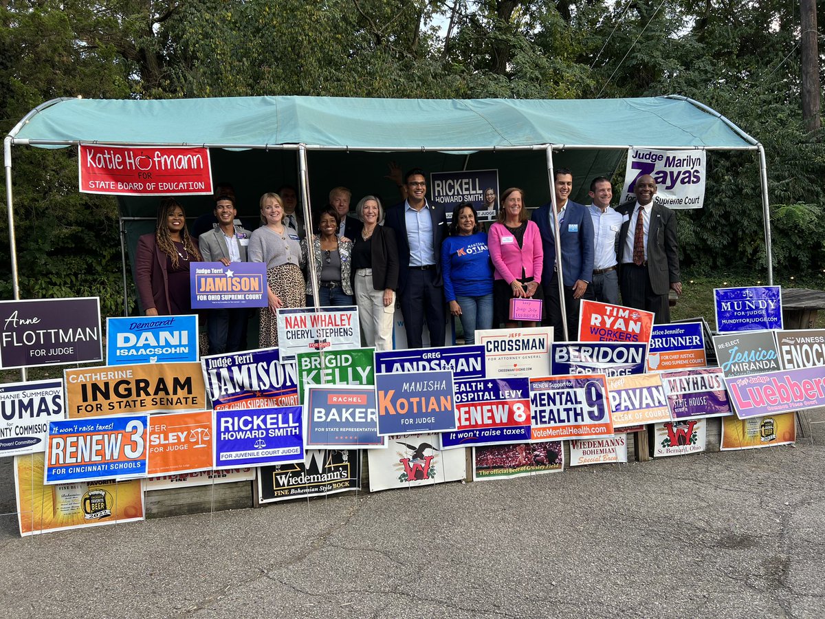 On the campaign trail tonight ……getting energized at the HCDP fall kickoff at Wiedemann’s Brewery and then talking to the Clifton Dem Club - thank you to Ludlow Wines for a hosting - definitely going back there!