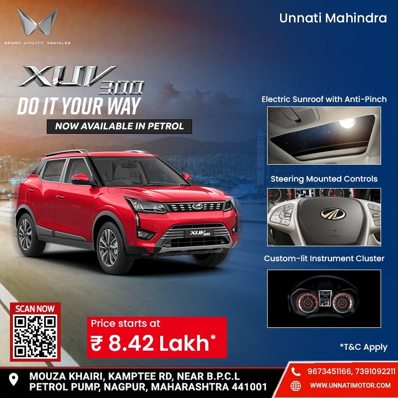 UNNATIMAHINDRA's tweet photo. Unmatched power that gives you an edge over every road in the city.

#XUV300 #Mahindra #Unnatimahindra #MahindraXUV300 https://t.co/GPOtWjKuxi