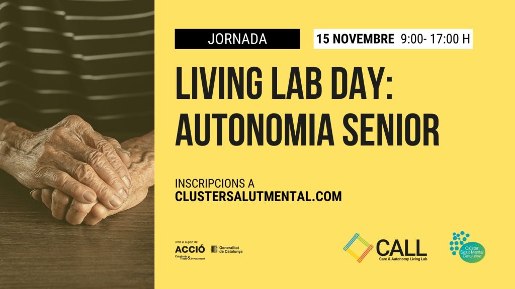 WeMindCluster's tweet photo. 📢 Us convidem al #LivingLabDay sobre Autonomia Senior el 15/11!

Keynote 🗣️ 
Taula 1️⃣ Gent gran i qualitat de vida
Taula 2️⃣ Gent gran i #salut
Taula 3️⃣ Gent gran i #tecnologies pel benestar

Tota la informació i inscripcions 👉 https://t.co/rcBT1JBROt
@STS_barcelona https://t.co/wxJpvPSNJQ