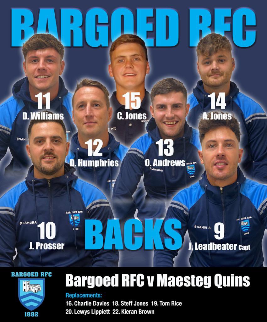 Bargoedrfc's tweet photo. Team News for @MaestegQuinsRFC  game tomorrow. https://t.co/GUVrInEaHF