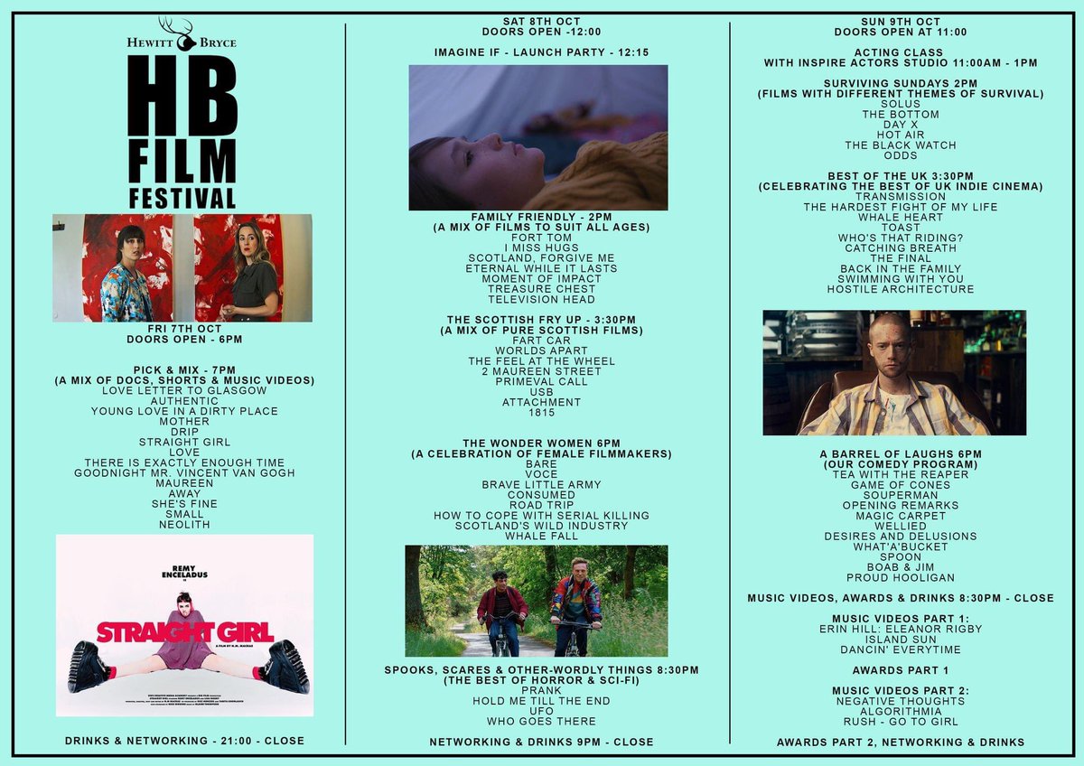 TheHBFilmFest's tweet photo. Today is the day, THE HB FILM FESTIVAL 2022 opens its doors at 6pm with films starting at 7pm. See you all there

There’s still some tickets left https://t.co/c10aVtRXg8