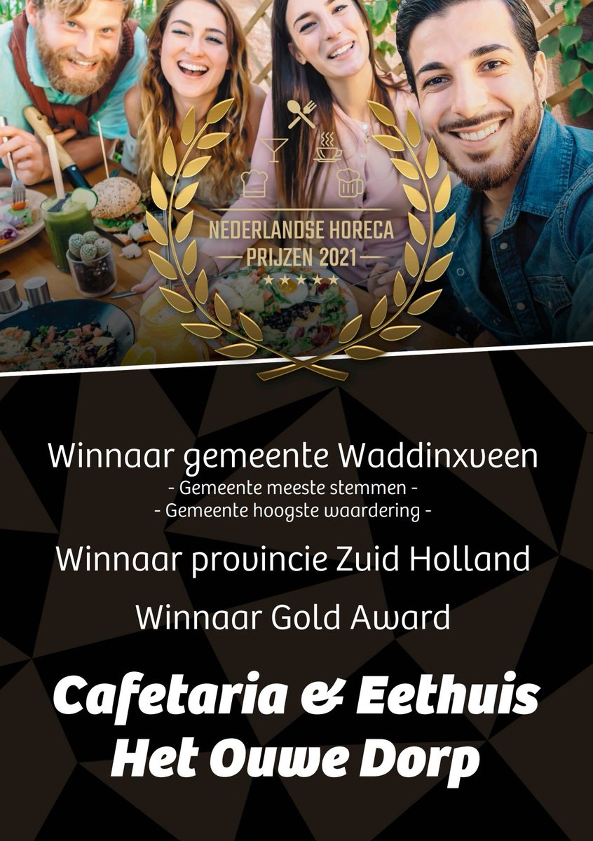 Gaan wij dit keer weer winnen en zijn wij 2 jaar lang op rij de beste van Zuid Holland? Of misschien worden wij wel de beste van heel Nederland! Stemt u ook op ons? #waddinxveen horecaprijzen.nl/cafetaria-eeth…