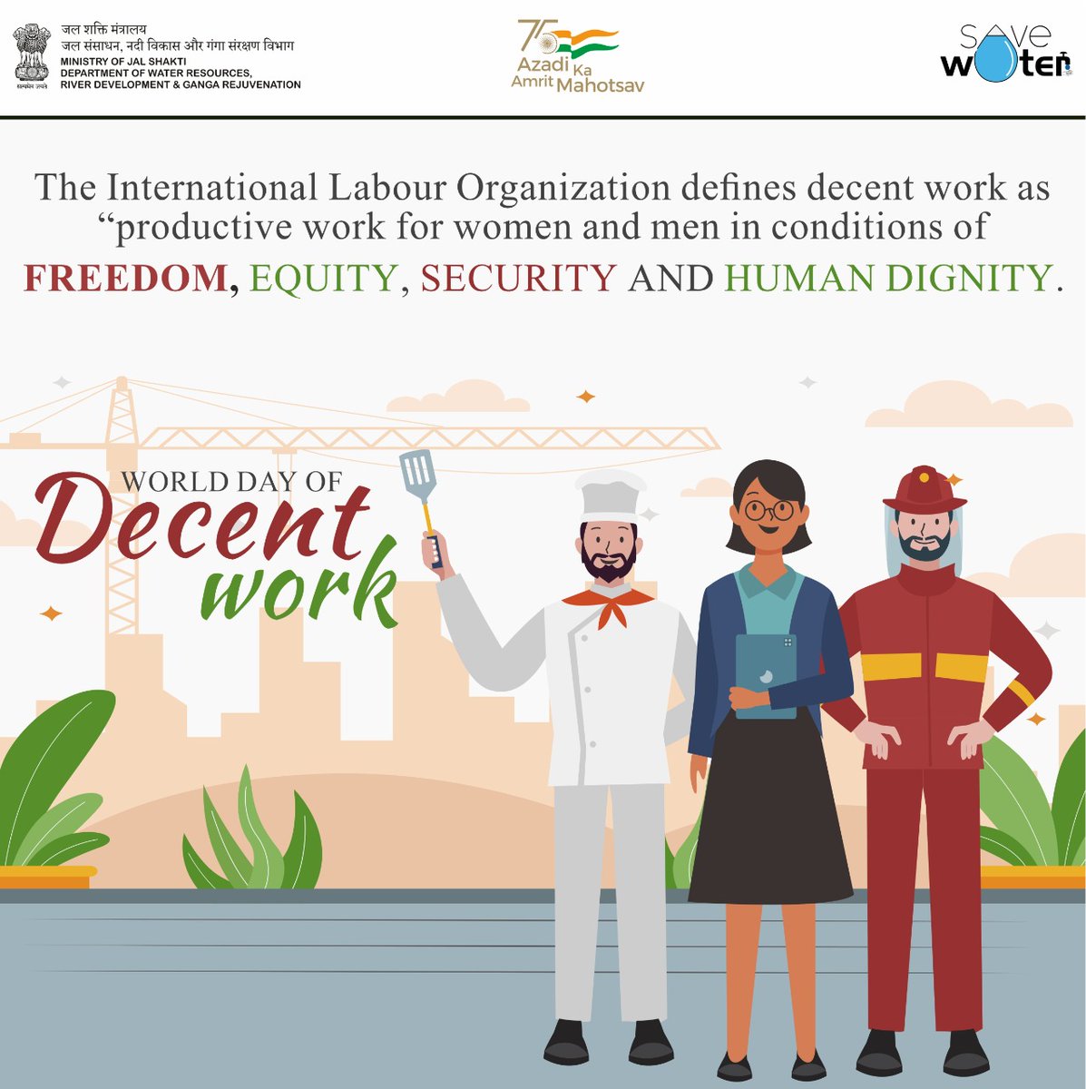 DoWRRDGR_MoJS's tweet image. The Covid-19 pandemic has exacerbated existing flaws in our societies when it comes to decent work, pay and income.  #WorldDayforDecentWork calls on every government to develop jobs plans and protect workers from rampant exploitation.
