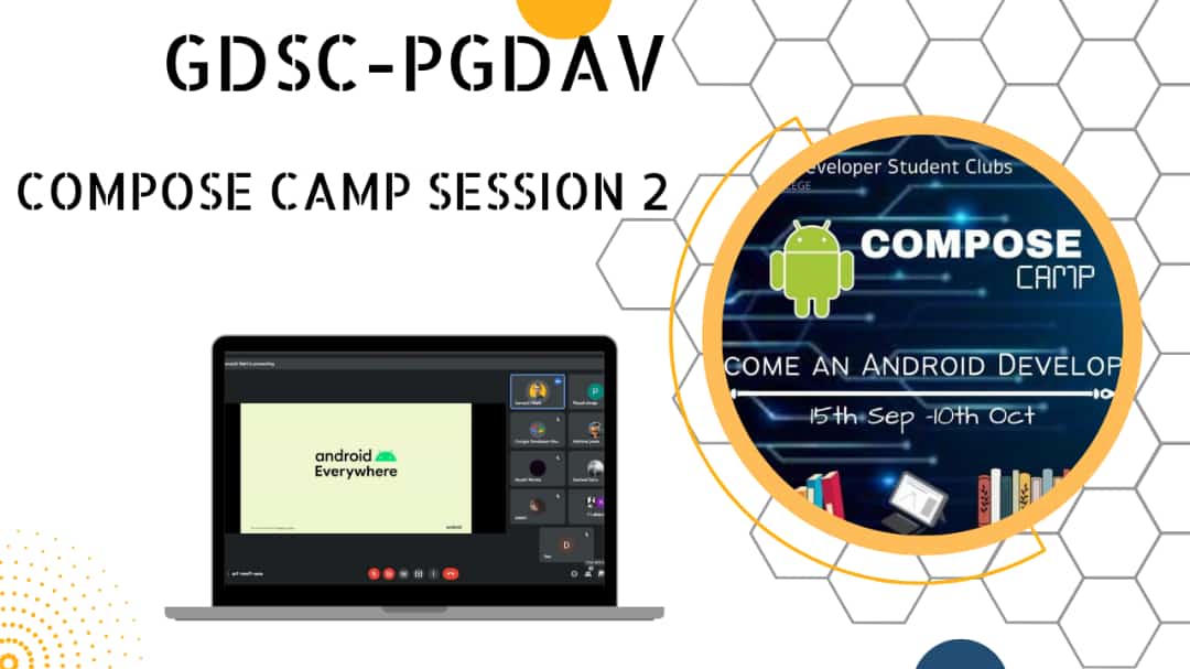 dscpgdav's tweet photo. Android Compose Camp 🏕 Session 2 Completed ✅
Thank you everyone who supported to make the session a success!💫
Many more to come.💯
#ComposeCamp #ComposeCampIndia
#googledeveloperstudentclub https://t.co/FtLFcGNSYV