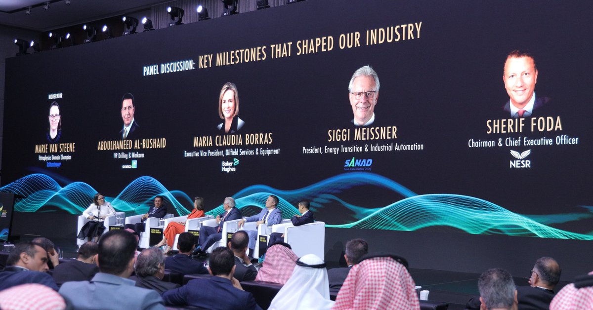 NESRCorp's tweet photo. #NESR was  proud to sponsor and participate in the 1st Drilling Innovation Technical Symposium &amp; Exhibition #DITSE hosted by Saudi @Aramco #Drilling &amp; #Workover in #AlKhobar #saudiarabia https://t.co/28Vt1iVFk1