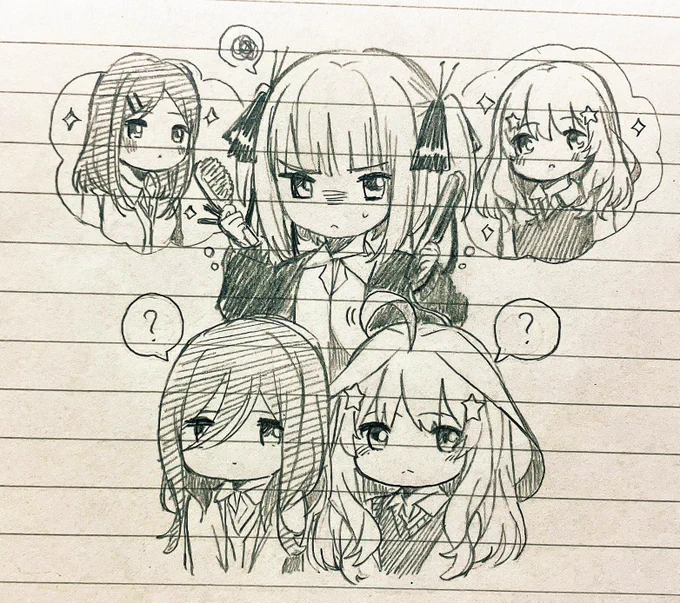 もう少し普通に…💭
#五等分の花嫁 #イラスト 