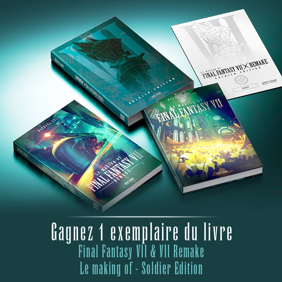 ffring's tweet image. ☄️ CONCOURS — 1 exemplaire de l’édition collector de « Final Fantasy VII &amp;amp; Final Fantasy VII Remake : Le making of » paru chez Pix’n Love à gagner ! Pour participer : abonnez-vous aux comptes @ffring et @pixnlove et repartagez ce tweet. Fin le 11 octobre à 23h59 ! Bonne chance !