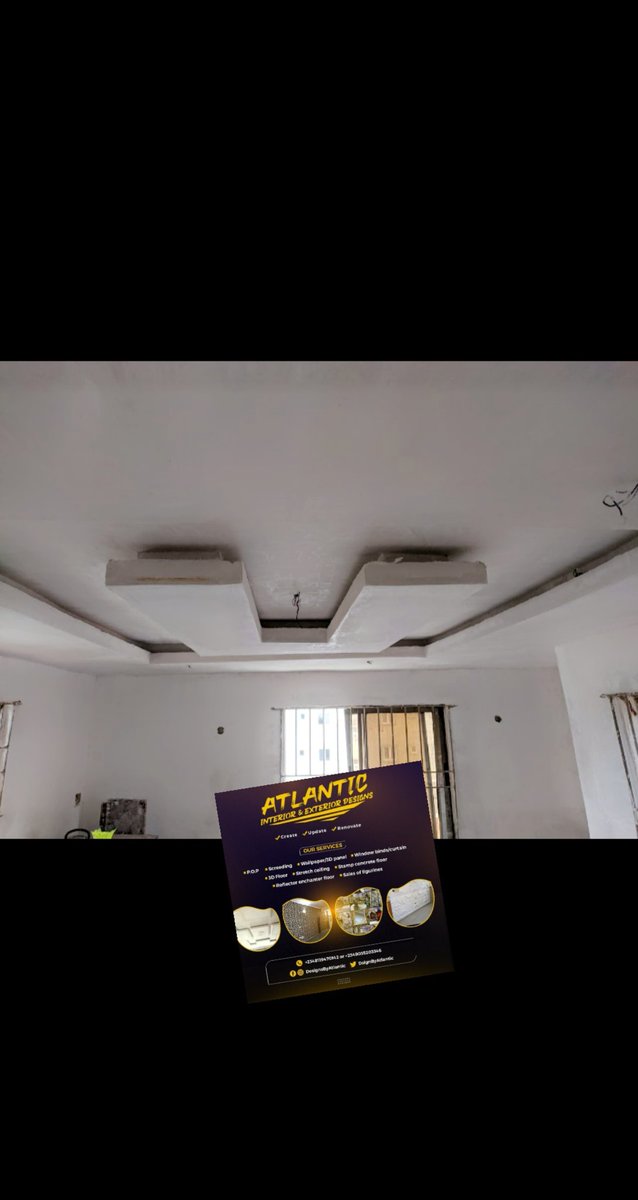 OJU_EKO1's tweet photo. Are you looking for where to find the best interior and exterior designs product and services at affordable prices?

Look no further,@DsignByAtlantic is here for you.
Our services: 
•P.o.p/Screeding
•Wallpaper/3d panel
•Window blind
•General interior installation and sales. https://t.co/eyvr9IFxXS