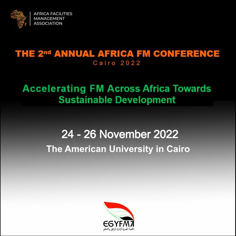 Save the Date and Book Your Seat Now, and join various experts and representatives from the World's FM Associations, Organizations, and Academia at Egypt's biggest Facilities Management Conference taking place in #Cairo from 24th to 26th November 2022. lnkd.in/dFPUvrnH
