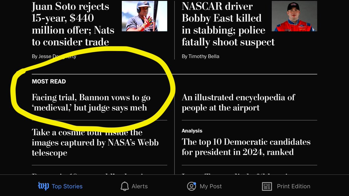 grvlx001's tweet photo. Talking at @iMEdD_org in Athens about newsrooms and digital content. #journalism #digital #IMEDD🧵Here's a few things we covered: get the tone right online, nothing puts audiences off more than inauthenticity (this is the WaPo homepage) https://t.co/LUTW5Ktkaq