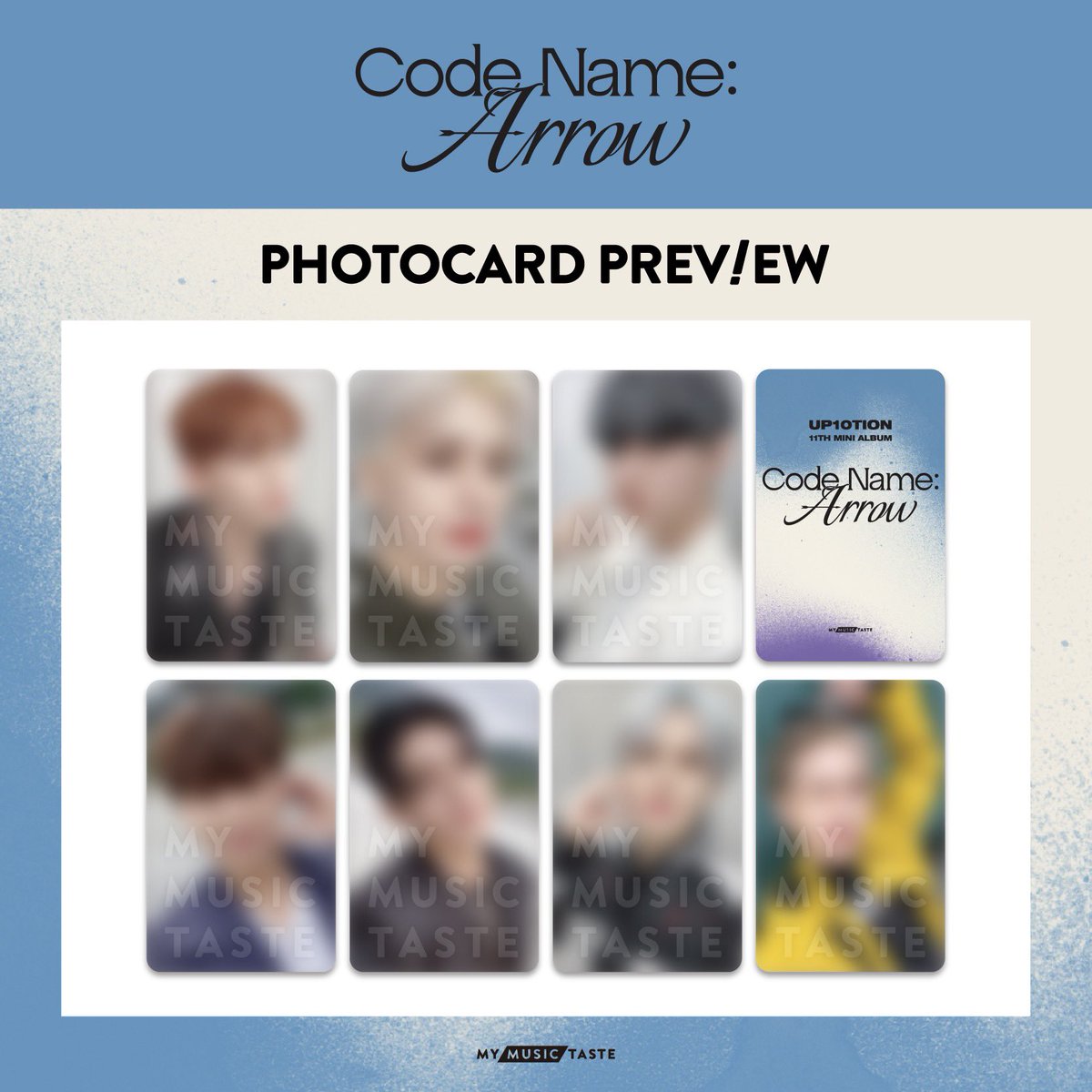 _mmtshop's tweet photo. #HONEY10!
MMT 특전 포토카드를 살짝👀 공개합니다!

UP10TION Code Name : Arrow 앨범 구매하고 특전 놓치지 마세요!  
👉 https://t.co/BTXaulDkJa

🗓️10/7 (금) 11:59 PM 마감!
✨영통 팬사인회 이벤트에 참여하세요! 

#업텐션 #CodeNameArrow #UP10TION #UP10TION_Fansign with #MMTShop https://t.co/ZN48zFY9mX