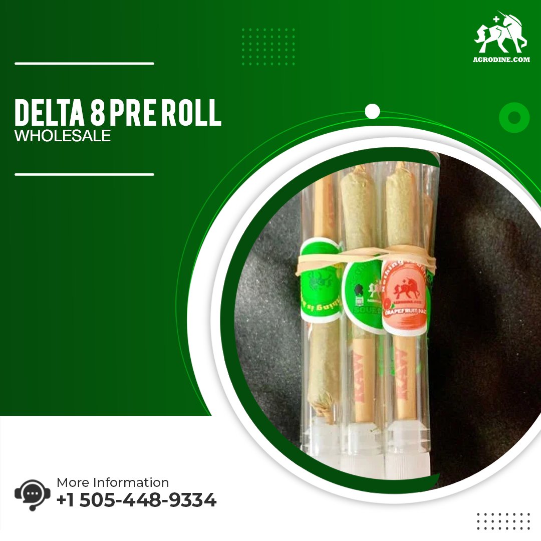 agrodine's tweet photo. Traditional smoking can be harsh on your lungs and isn't the healthiest way to consume cannabis. You can #buy_Delta_8_preroll_wholesale as they are a healthier alternative to traditional smoking. https://t.co/1FNrUtnlgh
#agrodine #cbd #Delta8 https://t.co/U8zncmuHpp