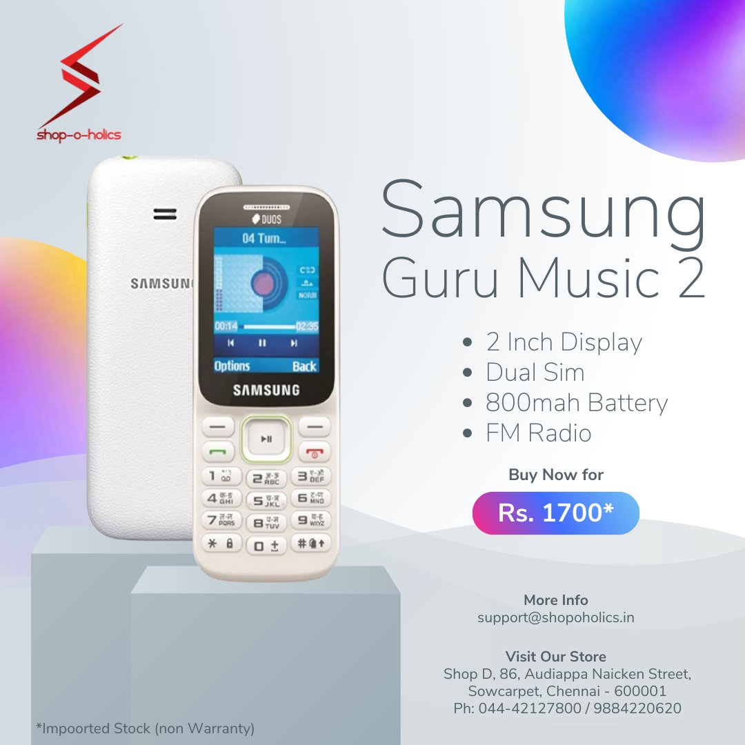 techshopoholics's tweet image. Grab the Retro FM phone feeling with Samsung Music 2 at an unbelievable price.

#basicphone #retrophone #samsung #music2 #samsungmusic2